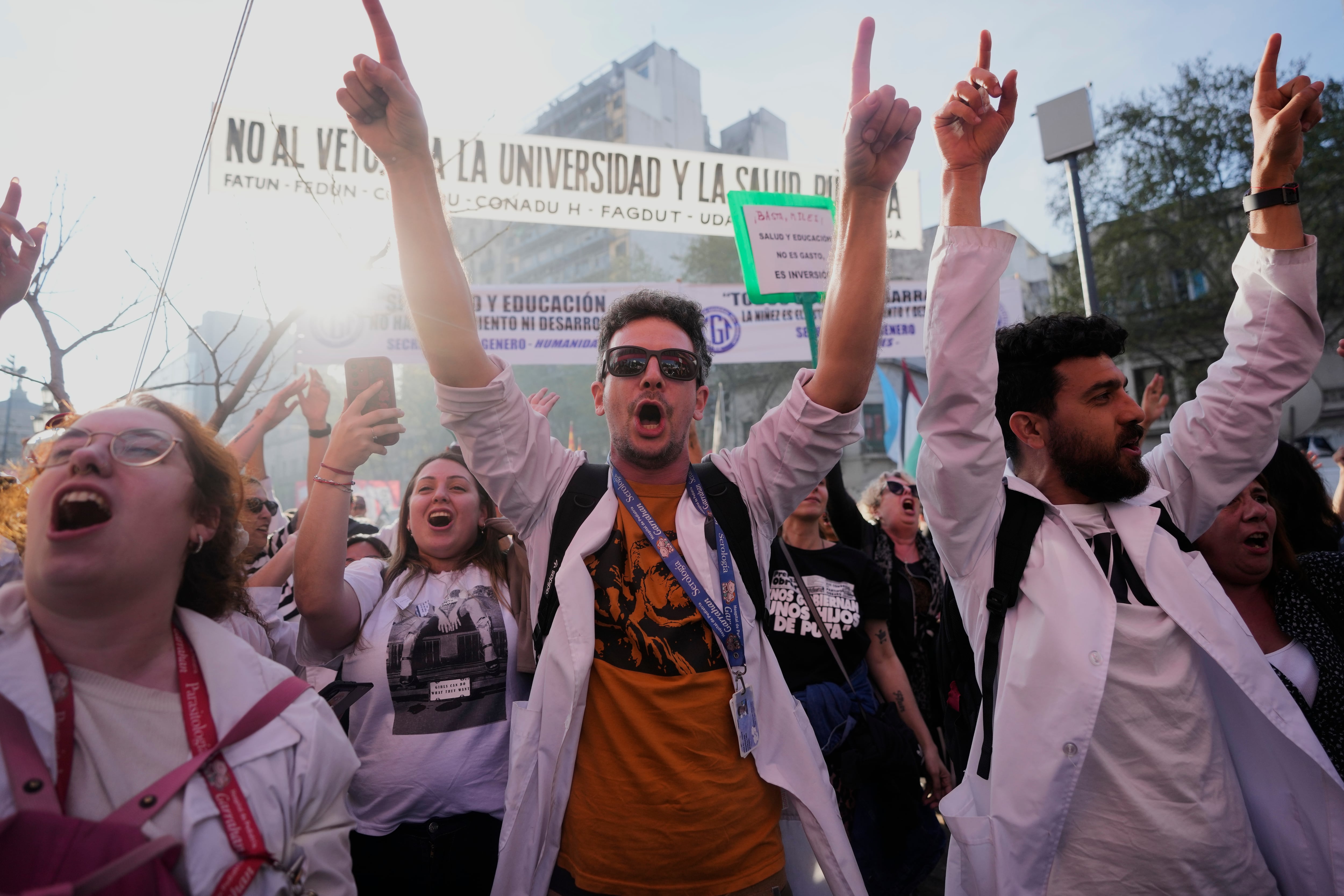 El Poder Ejecutivo sostuvo que la ley aprobada carece de partidas presupuestarias explícitas para financiar los recursos exigidos (AP Photo/Natacha Pisarenko)