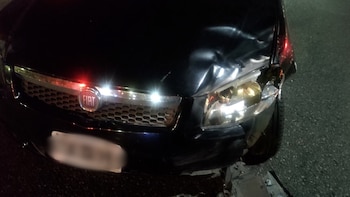 El auto culminó con la