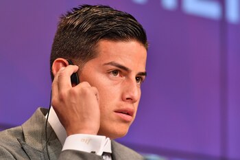El centrocampista colombiano James Rodríguez