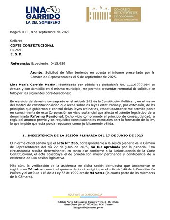 Según Garrido, los anuncios previos