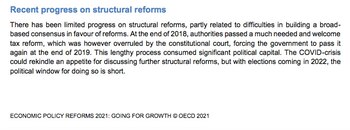 Fragmento sobre la reforma tributaria.