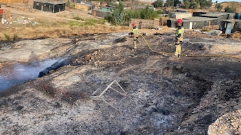 Extinguido un nuevo incendio en un asentamiento de Palos de la Frontera sin heridos