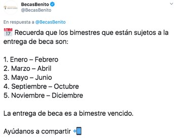 El pago de la Beca