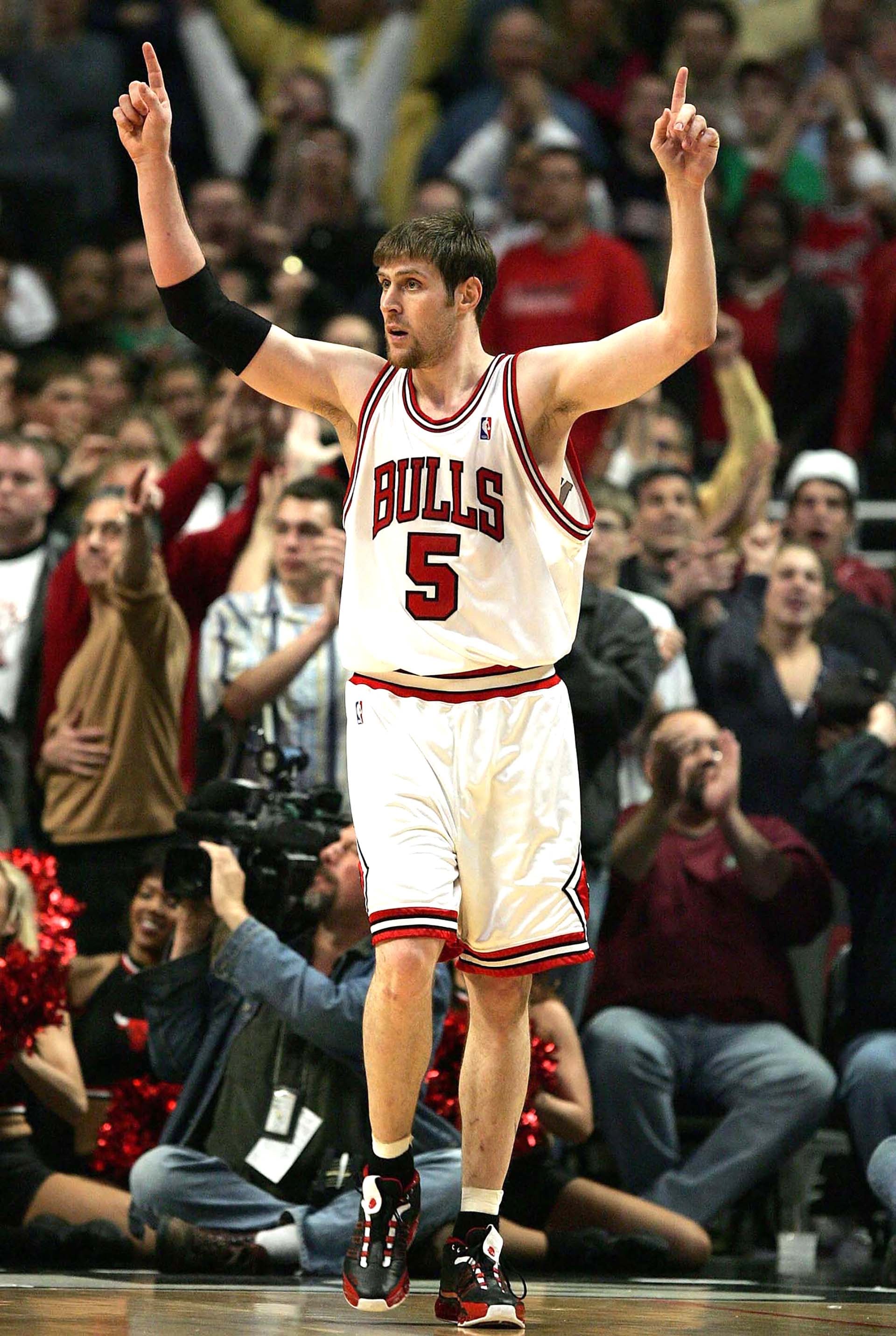 Andrés Nocioni con la camiseta de Chicago Bulls, su primer equipo en la NBA (AFP/Jonathan Daniel/Getty Images)