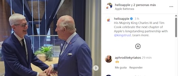 Apple - The King's Trust - música - Tim Cook - rey Carlos III - tecnología - 7 de octubre