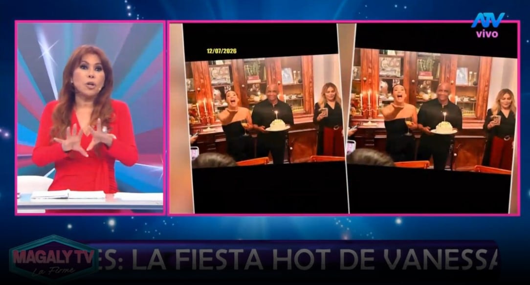 Magaly Medina sobre Sergio George y Magdiel Ugaz: “Las vueltas que da la vida”. Captura: Magaly TV La Firme.