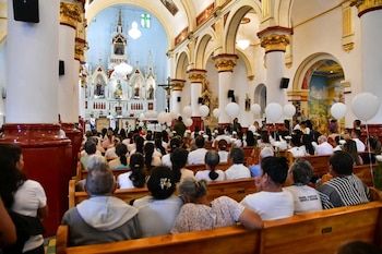 La comunidad llevó a cabo una misa por Michel Dahiana Henao Chavarría, debido a su muerte, que está siendo investigada por las autoridades - crédito Prensa Gobernación de Antioquia
