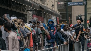 Migrantes en Nueva York tienen