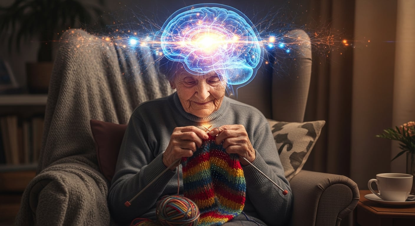 Practicar tejido proporciona estructura diaria, genera sentido de logro y fomenta la creación de vínculos sociales, claves para el bienestar emocional (Imagen Ilustrativa Infobae)