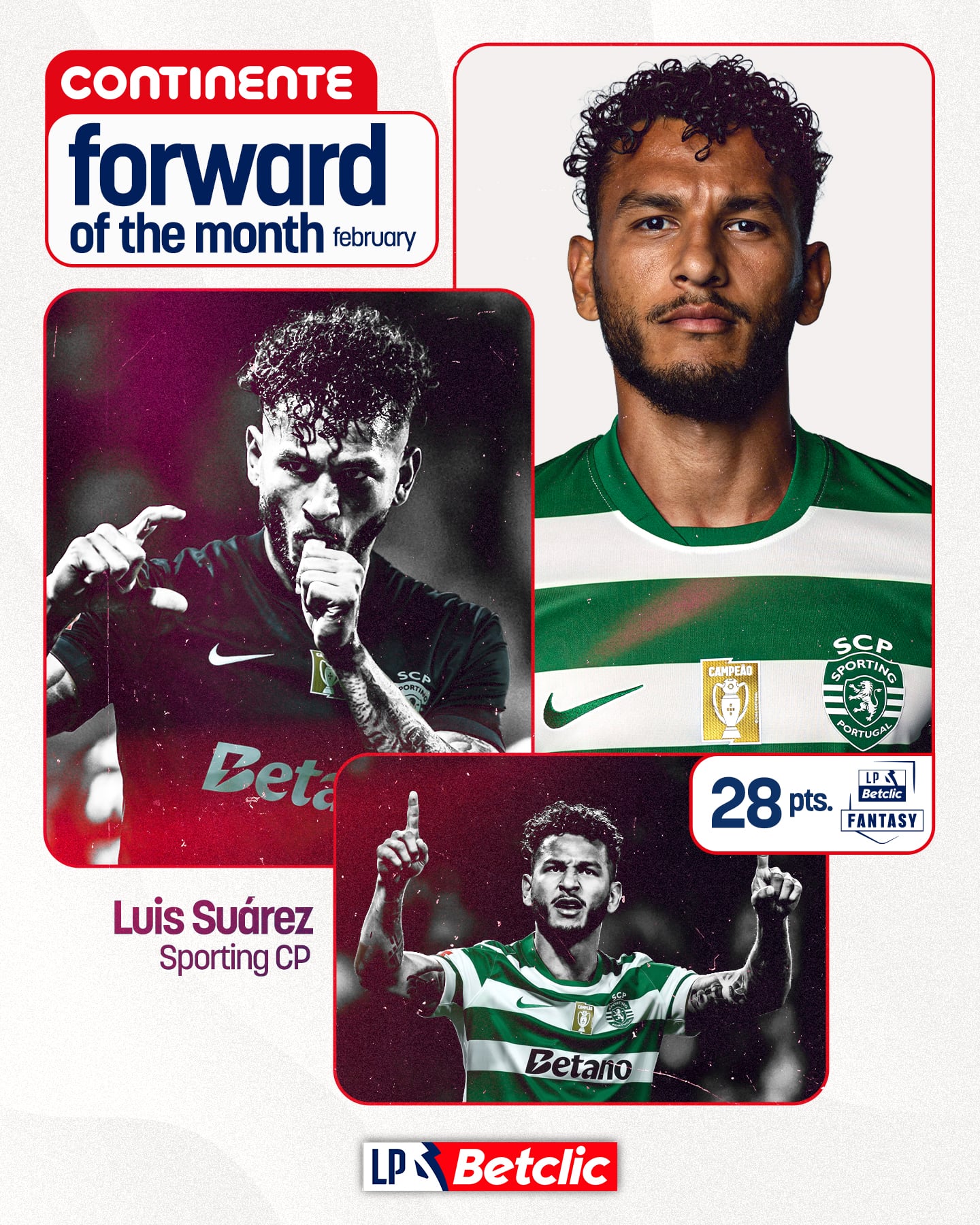 El atacante samario sigue en racha con los Leones de Lisboa, y quiere ganarse un puesto en la titular de la selección Colombia para el Mundial de 2026-crédito @ligaportugal/X