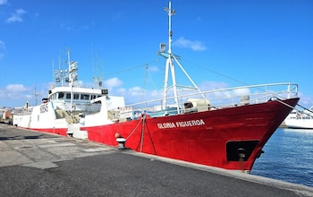 El pesquero 'Gloria Figueroa', atracado