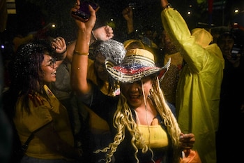 Festejo Triunfo Colombia