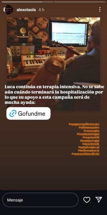 Actualmente, permanece hospitalizado en terapia