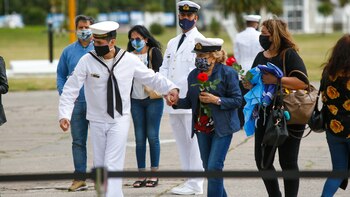 El homenaje de los familiares