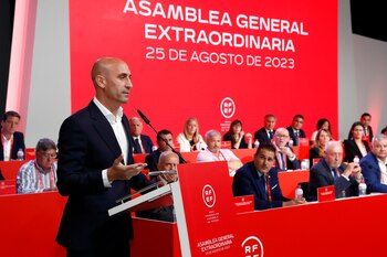 Luis Rubiales en la última