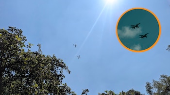Estruendo en el cielo causa desconcierto en habitantes al sur de la CDMX: versiones apuntan a ensayo de aviones militares