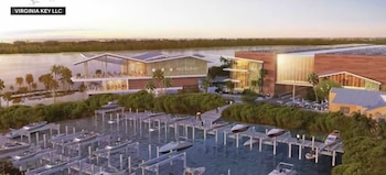 La propuesta abarca el arrendamiento y la modernización de casi 11 hectáreas de suelo municipal cerca del Miami Marine Stadium (Captura de video)