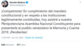 Nicolás Maduro confirmó que hoy