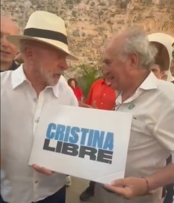 Lula y Parrilli con el