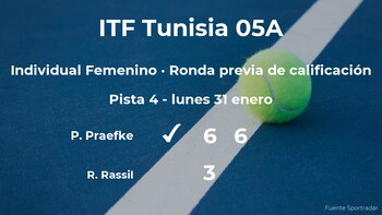 La tenista Pia Praefke consigue