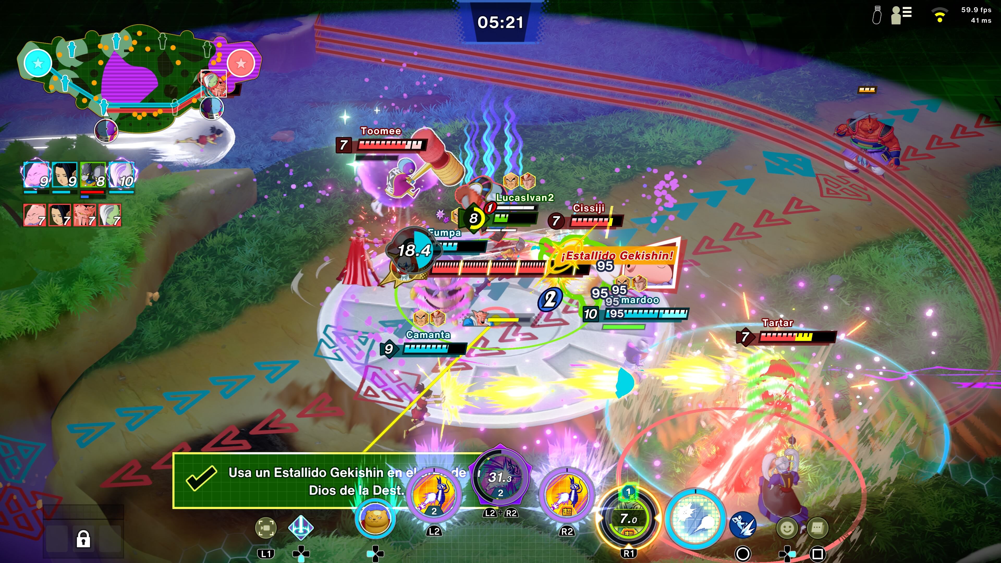 Dragon Ball: Gekishin Squadra, de Bandai Namco.