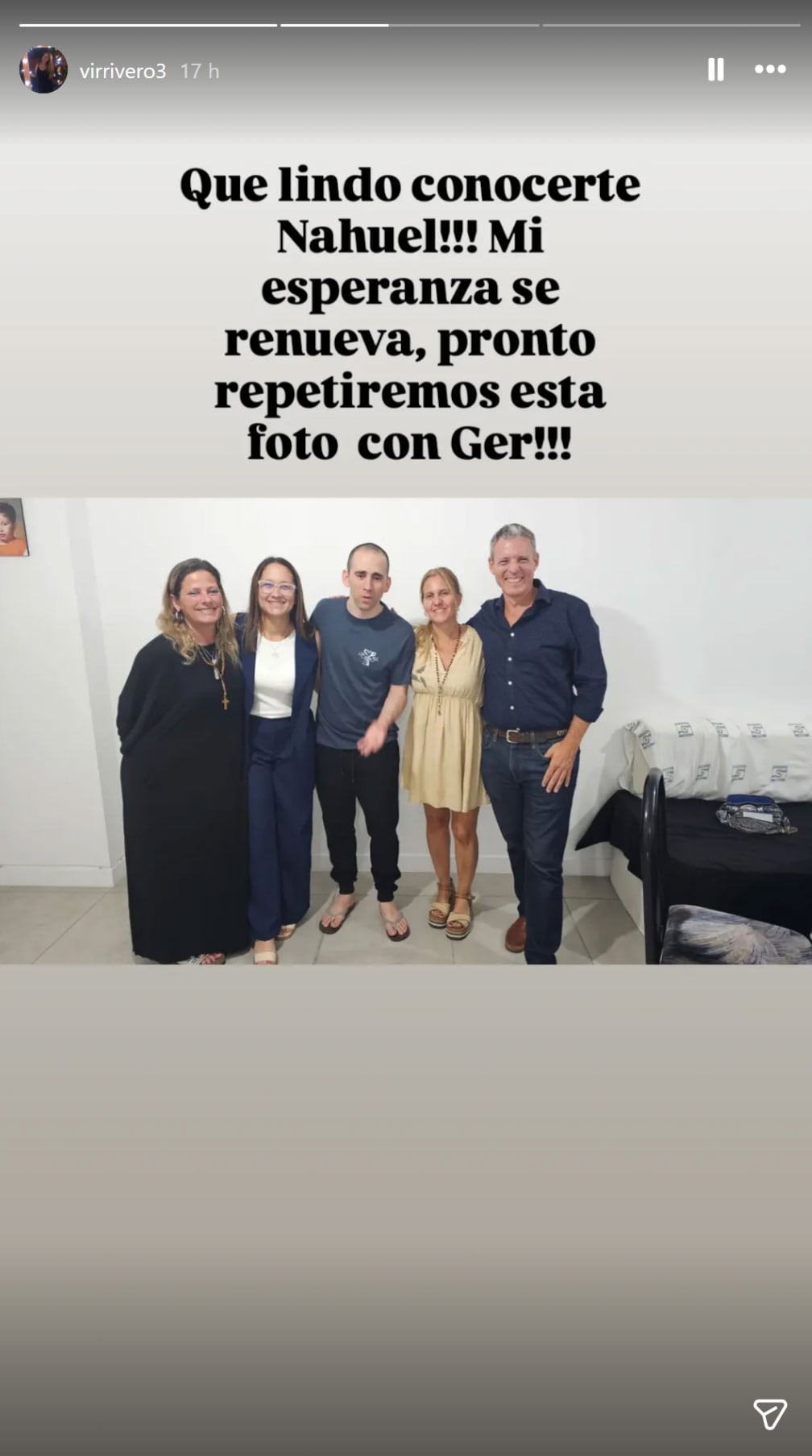 La foto que compartió la esposa de Germán Giuliani