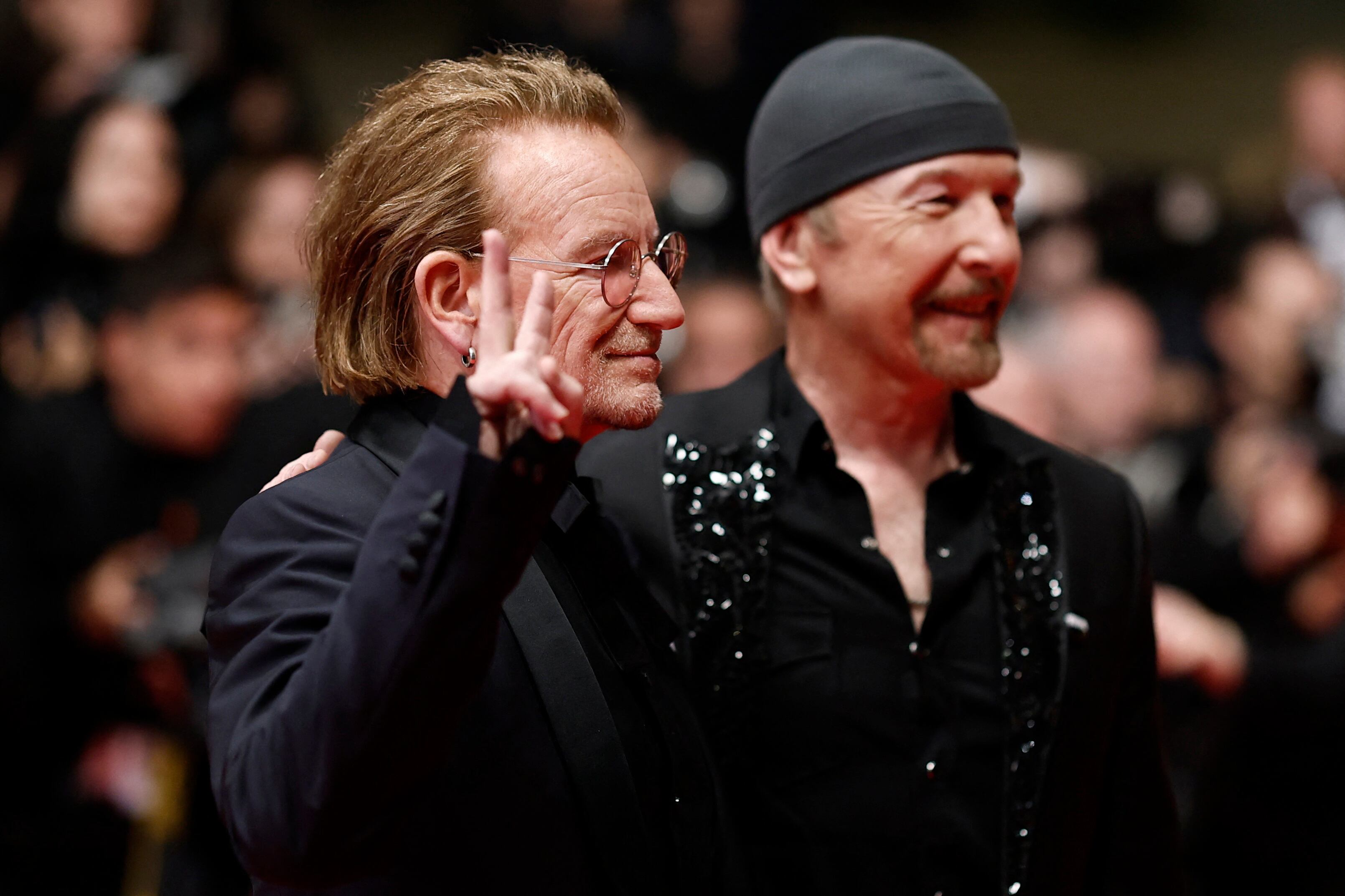 Bono y The Edge asistieron a la presentación de