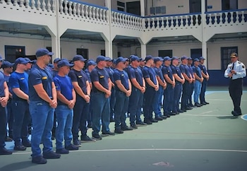 Los aspirantes alternarán su formación con prácticas en la sede policial conocida como Murciélago, en Guanacaste. Cortesía: MOPT