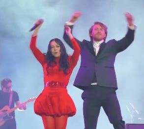 Aldo de Nigris y Denisse Guerrero de Belanova. (Instagram)