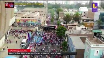 Perú vs Paraguay: bus de