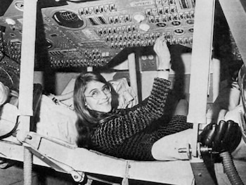 Margaret Hamilton dentro del Módulo