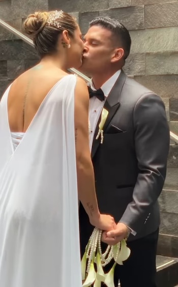 Karla Tarazona emociona con romántica dedicatoria a Christian Domínguez por su cumpleaños número 43. Captura: IG.