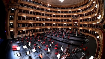 El histórico teatro de Milán