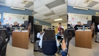 Joven colombiano se hizo viral en internet por tocar el acordeón en un salón de clase en Estados Unidos: “La profe quería otra canción”