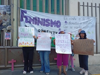 Itzel Díaz González manifestación feminicidio Tepetlixpa Edomex