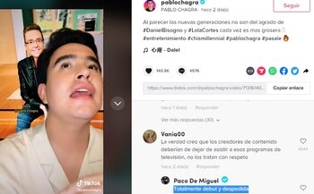 Pablo Chagra defendió a Paco