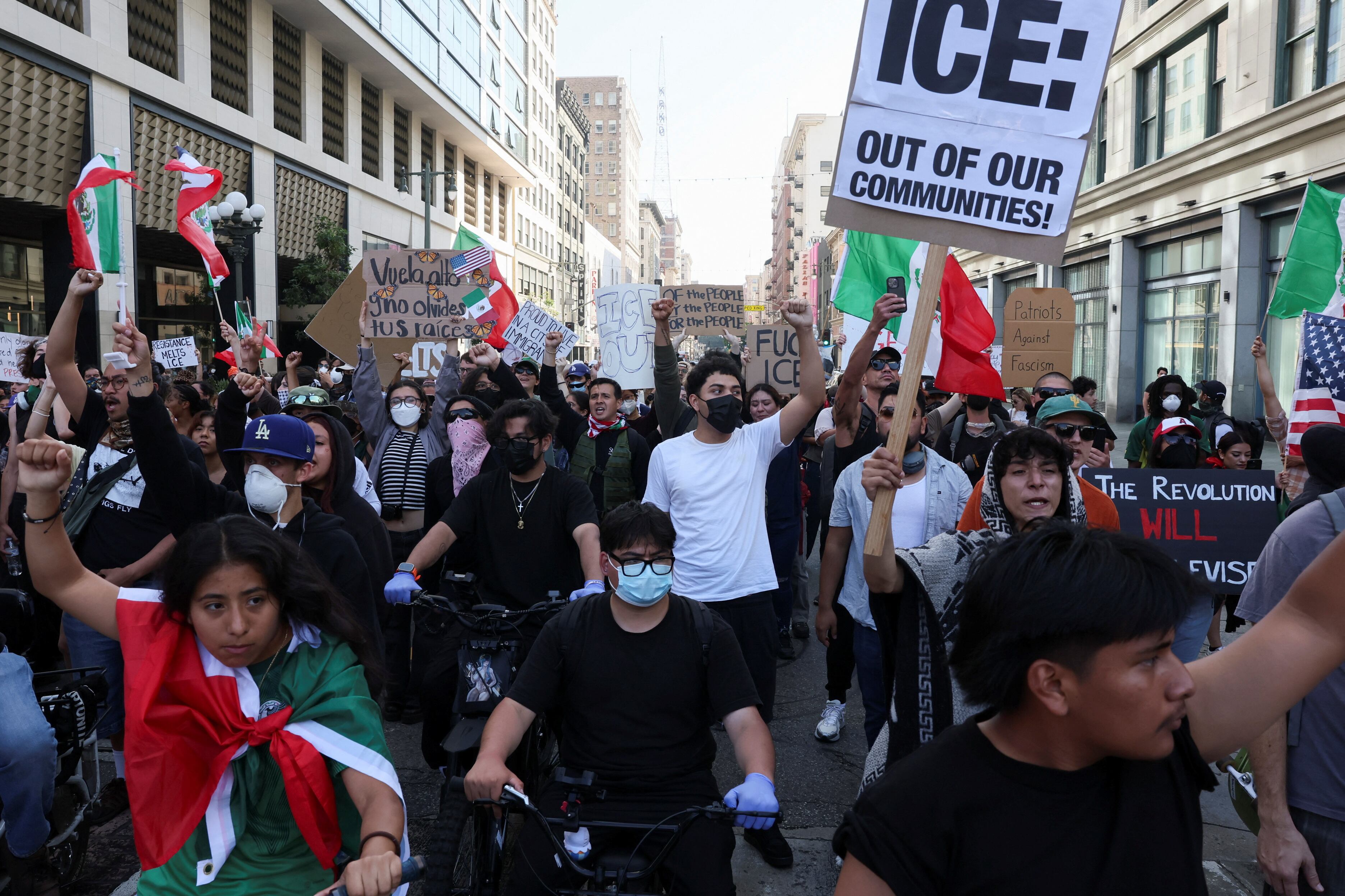 Las protestas se han extendido a otras regiones en Estados Unidos (REUTERS/Leah Millis)