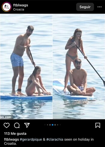 La pareja disfrutó de actividades