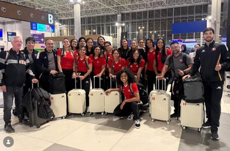 Perú viajó a Salta para los amistosos con Argentina. (FPV)
