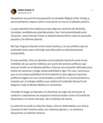 Con este nuevo mensaje, la