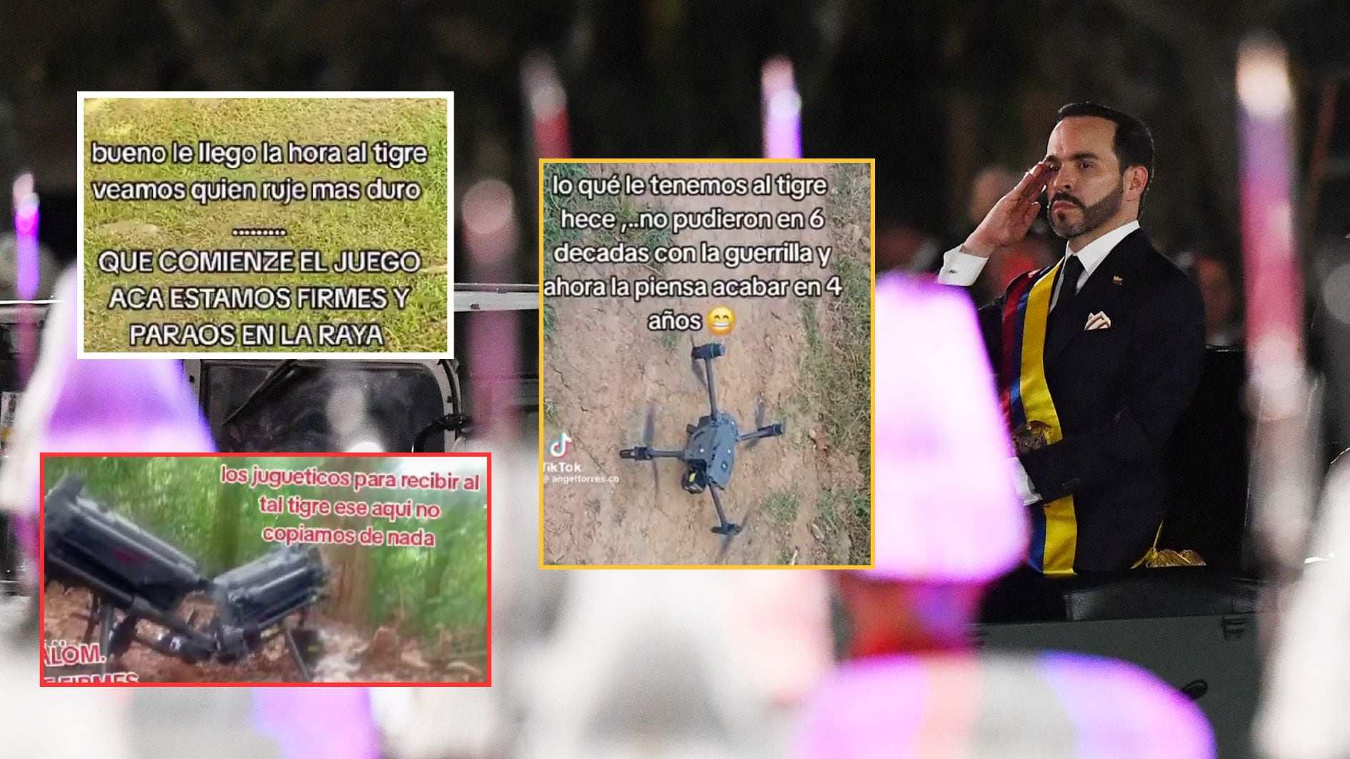 “Firmes y parados en la raya”: le advirtió el ELN a Abelardo de la Espriella, tras difundir videos anunciando ataques con drones