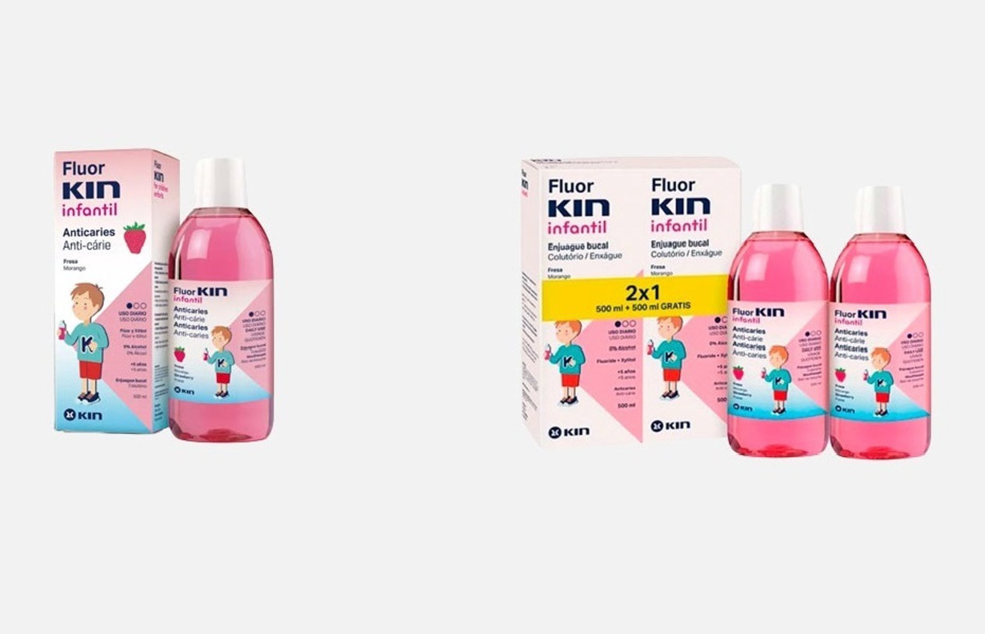 03/09/2026 Sanidad retirada del mercado varios lotes de FluorKin infantil fresa enjuague bucal por contaminación microbiológica.
La Agencia Española de Medicamentos y Productos Sanitarios (AEMPS), dependiente del Ministerio de Sanidad, ha informado del cese de comercialización, retirada del mercado y recuperación de varios lotes de FluorKin infantil fresa enjuague bucal por contaminación microbiológica.
SALUD
AEMPS