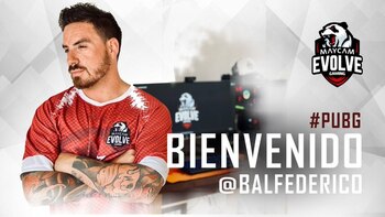 Fede Bal se convirtió en jugador profesional de deportes electrónicos para PUBG