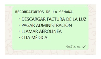Se pueden aplicar diferentes formatos en un mismo texto. (WhatsApp)