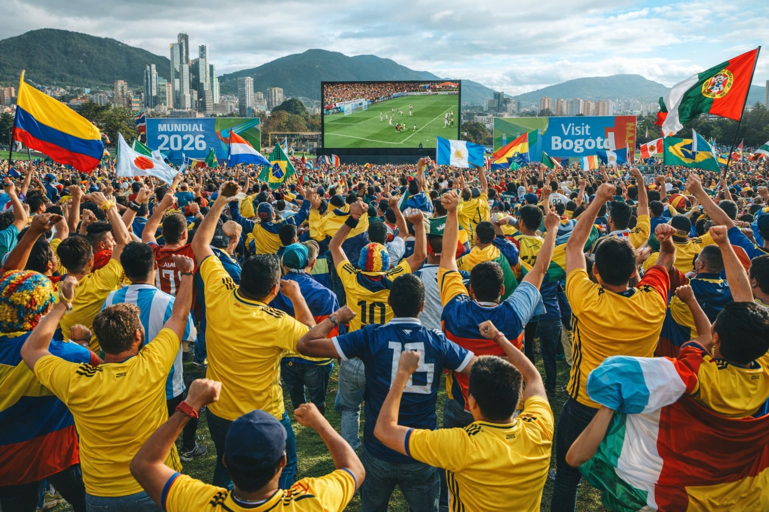 La ciudad ofrece transmisiones gratuitas de los partidos de la Selección Colombia en espacios públicos emblemáticos como El Tunal y Fontanar - crédito IDT