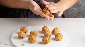 trufas veganas de banana