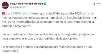 (Crédito: X | @sspsinaloa1)