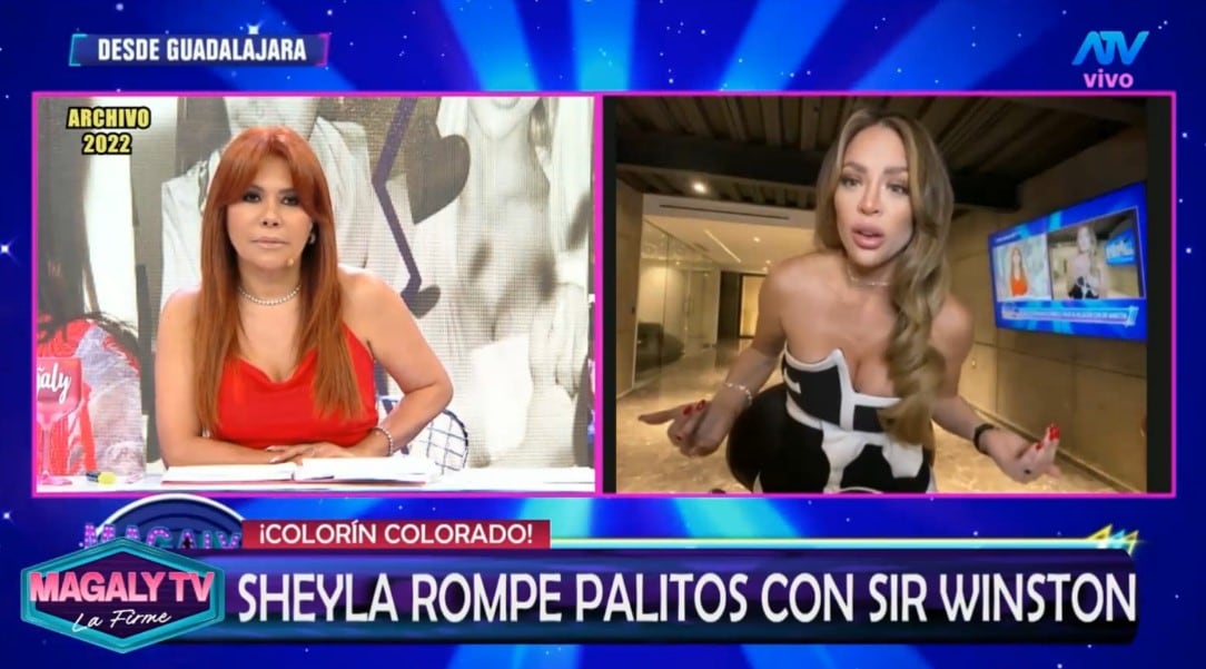 Magaly Medina vincula publicación de “Señor Mentira” con la ruptura entre Sheyla Rojas y Sir Winston. Captura: Magaly TV La Firme.
