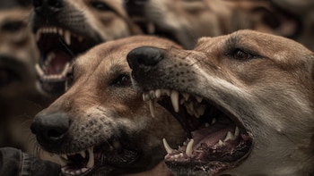 Adulta mayor estuvo a punto de morir por brutal ataque de seis perros: casi le arrancan el rostro, piernas y brazos