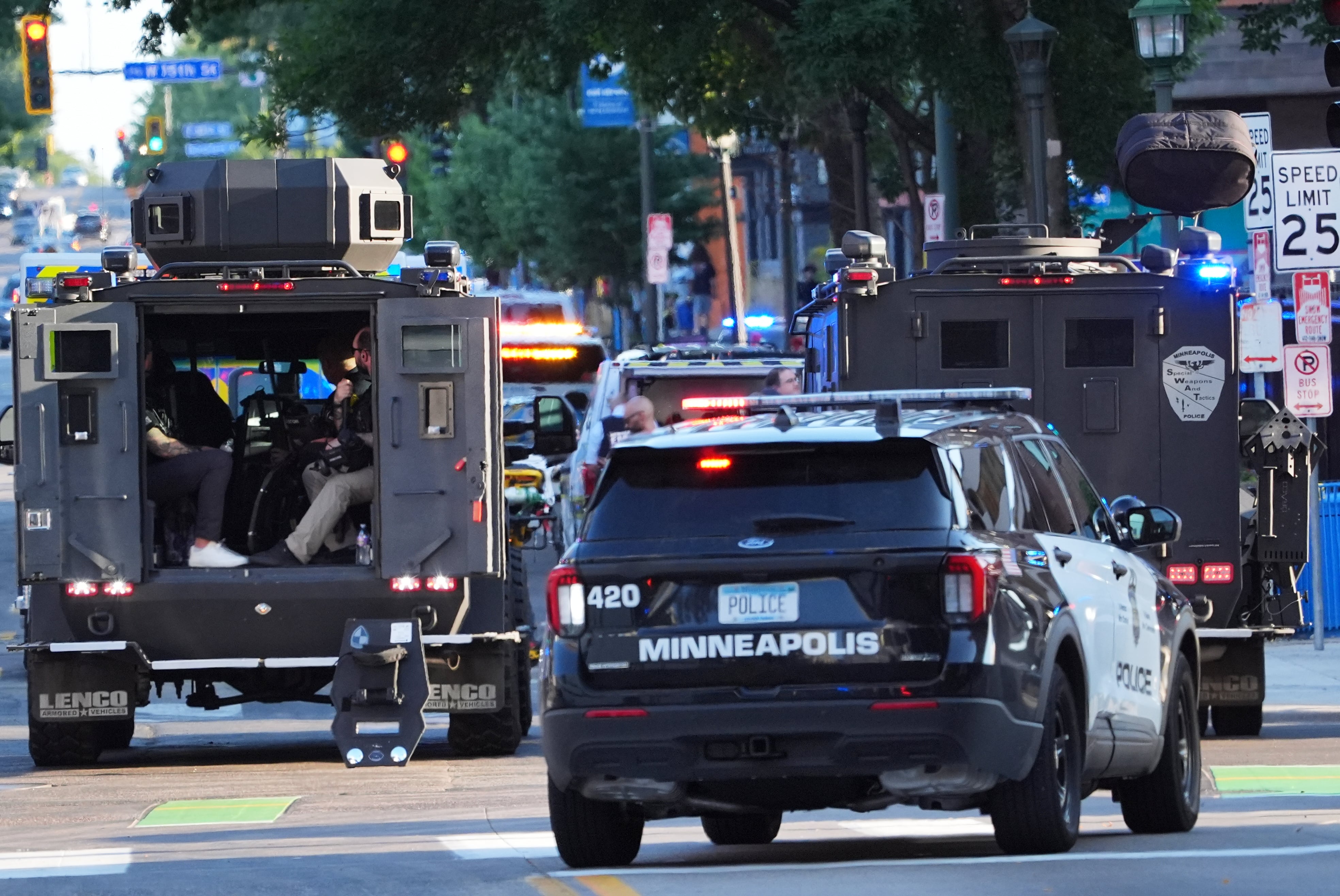 Entre los heridos por el tiroteo en Minneapolis se encuentran dos agentes de policía, según confirmaron las autoridades (AP Photo/Ellen Schmidt).
